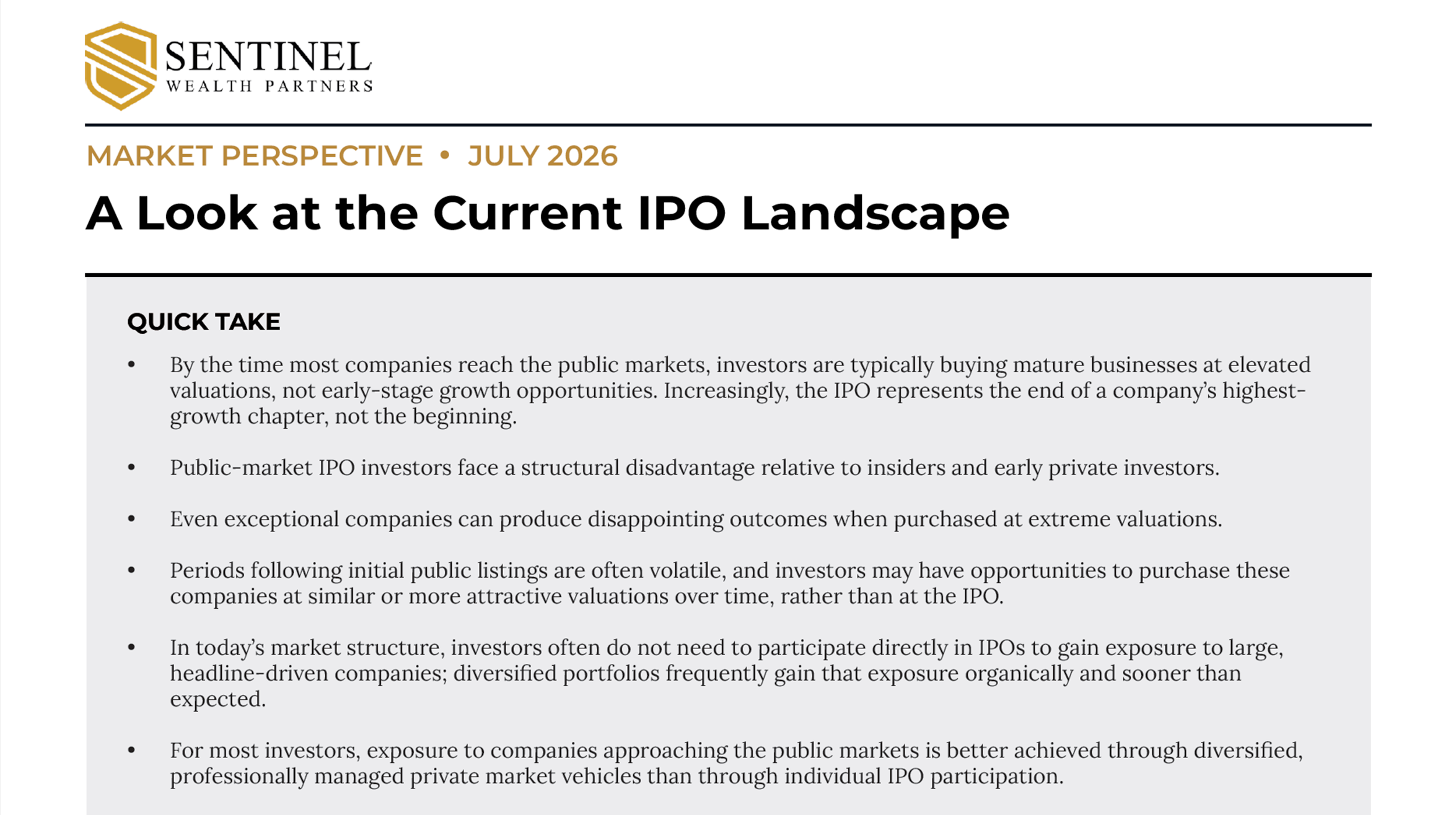 MARKET PERSPECTIVE